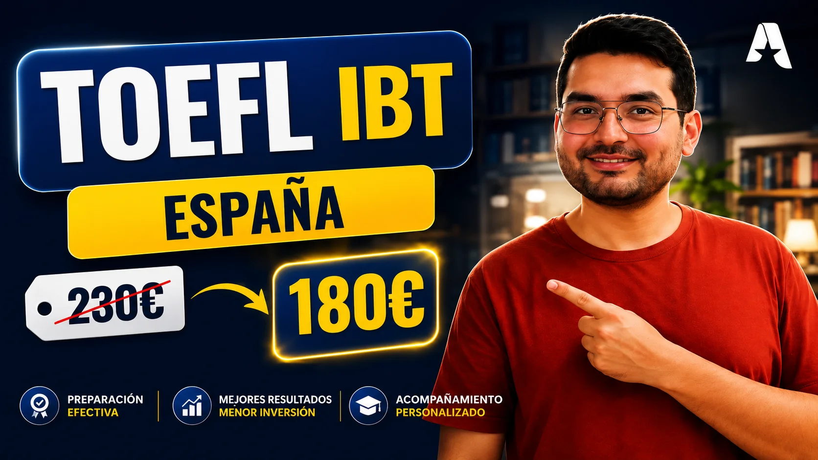 Descuento de inscripción para el examen TOEFL iBT en España